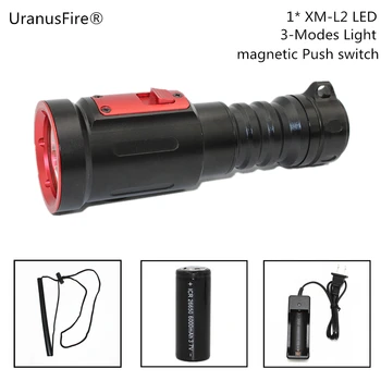 

Scuba Diving Flashlight Light Dive Torch Powerful LED XM-L2 Underwater Flashlight Waterproof Diving Lamp lanterna