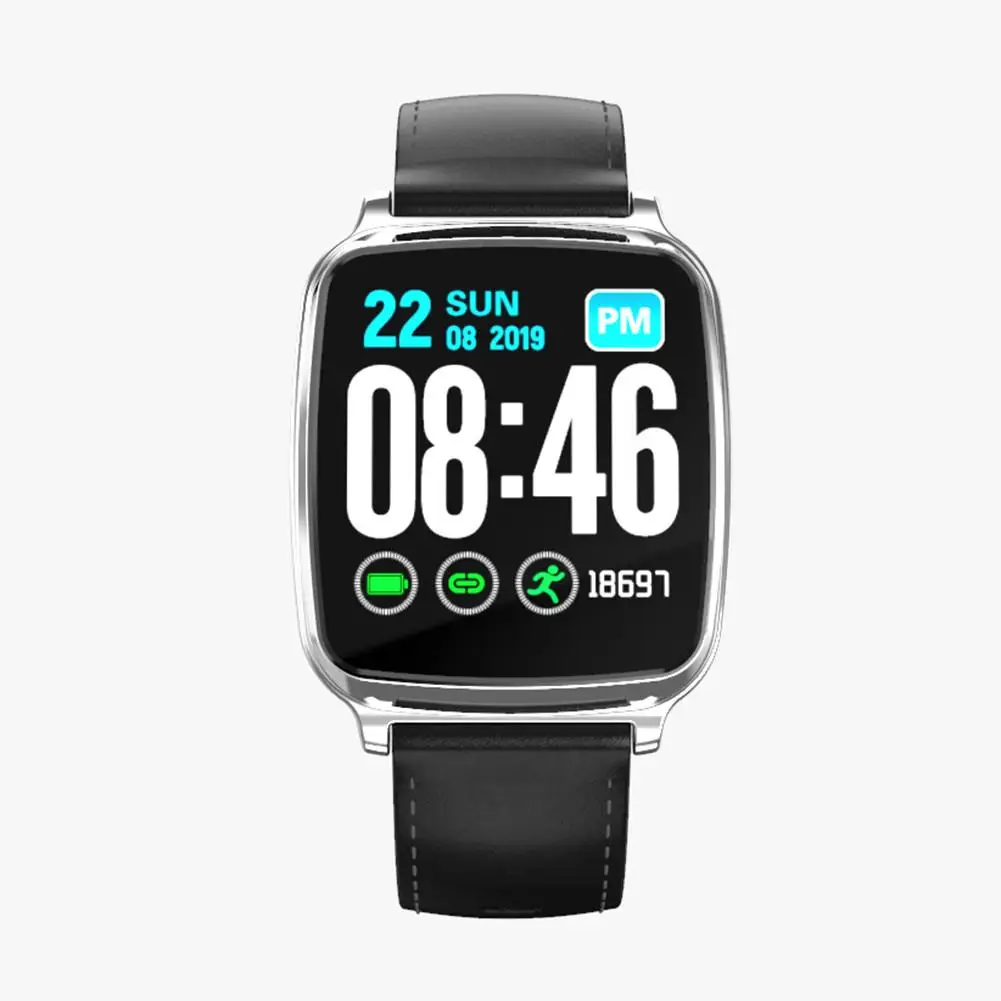 Умные часы M8, водонепроницаемые, модные, для фитнеса, сердечного ритма, кислорода в крови/давления, 1,3 дюймов, цветной сенсорный экран, спортивные часы - Цвет: Silver