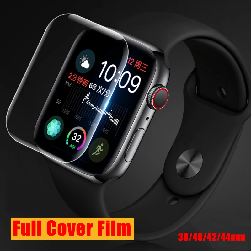 

Full Protective Soft Film for Apple Iwatch Screen Protector Band 4 2 1 42mm 40mm 44mm 38mm I watch 3 42 38 mm Not Tempered Glass