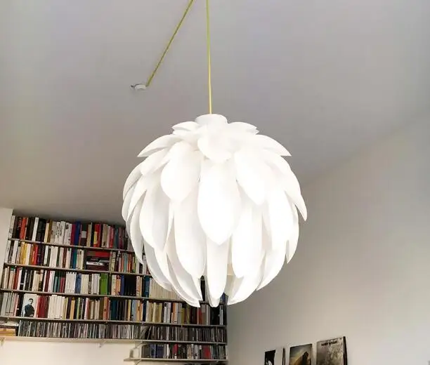 

Mooielight Flowers Petal Lamp Pendant Lights Material PVC Diameter 50cm Lotus DIY Lampshape Bedroom/Shops LED light fixture MING