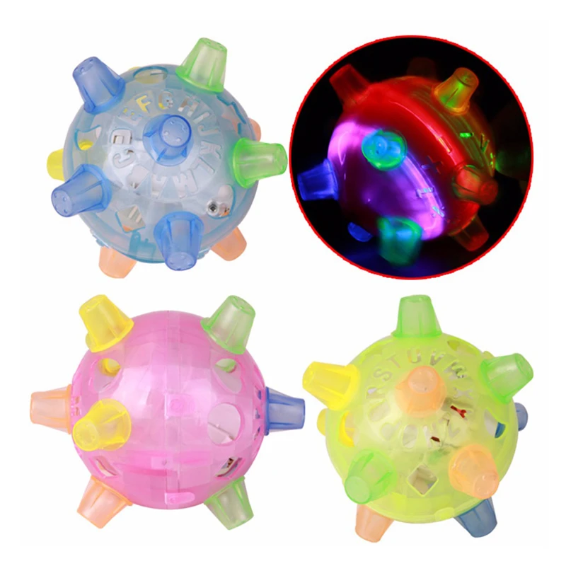 

LED Light Jumping Ball Kids Crazy Music Football Children’s Funny Toy Flashing Dancing Vibrating Toy Ball For Kids Children Gift