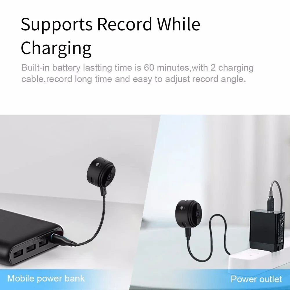 Мини камера видеонаблюдения A9 HD 1080P Wi Fi ночное видение|Компактные видеокамеры| |