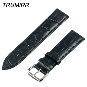 

22mm Genuine Leather Strap + Tool for LG G Watch W100 /R W110 / Urbane W150 Stainless Steel Tang Buckle Band Croco Belt Bracelet
