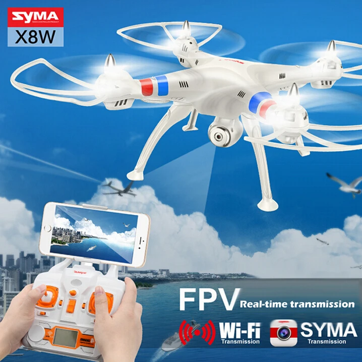100% Оригинал Syma X8C предприятие X8W Wi Fi видео в режиме реального времени 6 Axis FPV 2MP HD