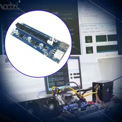 006c USB 3.0 pci-e Express 1x к 16x Extender Riser Card 6pin SATA Интерфейс Графика Riser Card для Bitcoin БТД добыча