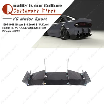 

Car Accessories FRP Fiber Glass Body Kit Fit For 1995-1998 S14 Zenki S14A Kouki RB V2 BOSS Style Rear Diffuser Kit