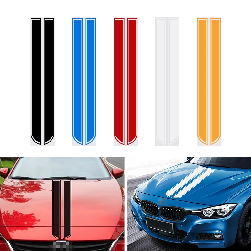 Car Stickers and Decals Styling Auto Motorcycle Sticker Hood Engine Cover DIY Stripe Decoration Reflective | Автомобили и