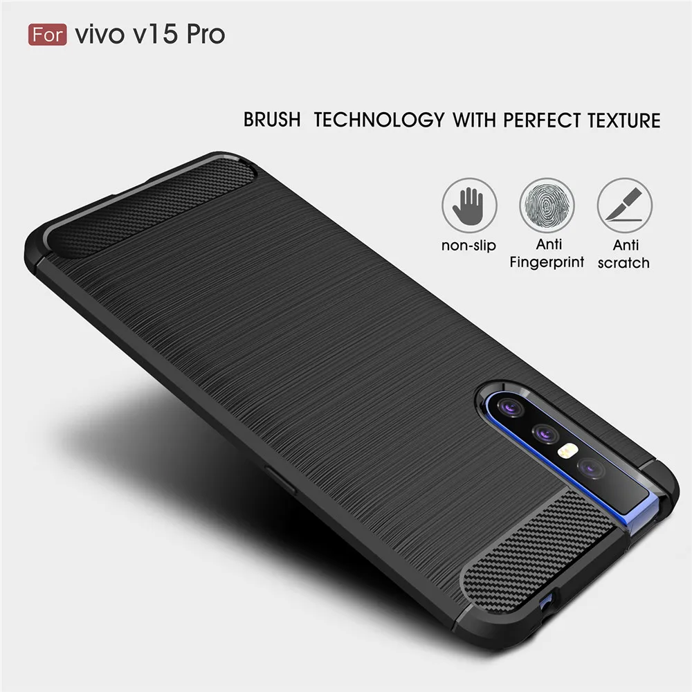 Чехол для Vivo V15 Pro роскошный полностью Мягкий силиконовый чехол из ТПУ с