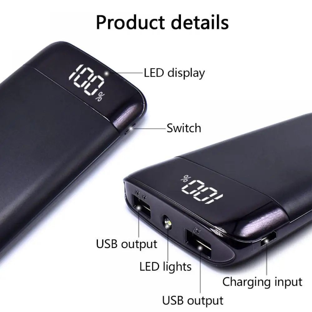 Power Bank External Battery 30000mAh Power Bank 2 USB LCD Powerbank Portable Mobile Phone Charger External Battery Pack Power Bank External Battery 30000mAh Power Bank 2 USB LCD Powerbank Portable Mobile Phone Charger External Battery Pack