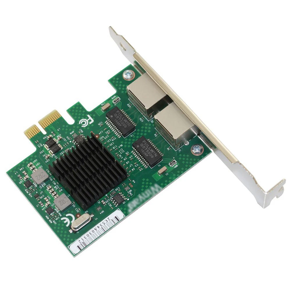 Сетевая карта E575T2 с двойным портом PCI E X1 гигабитная Ethernet 10/100/1000 Мбит/с LAN адаптер