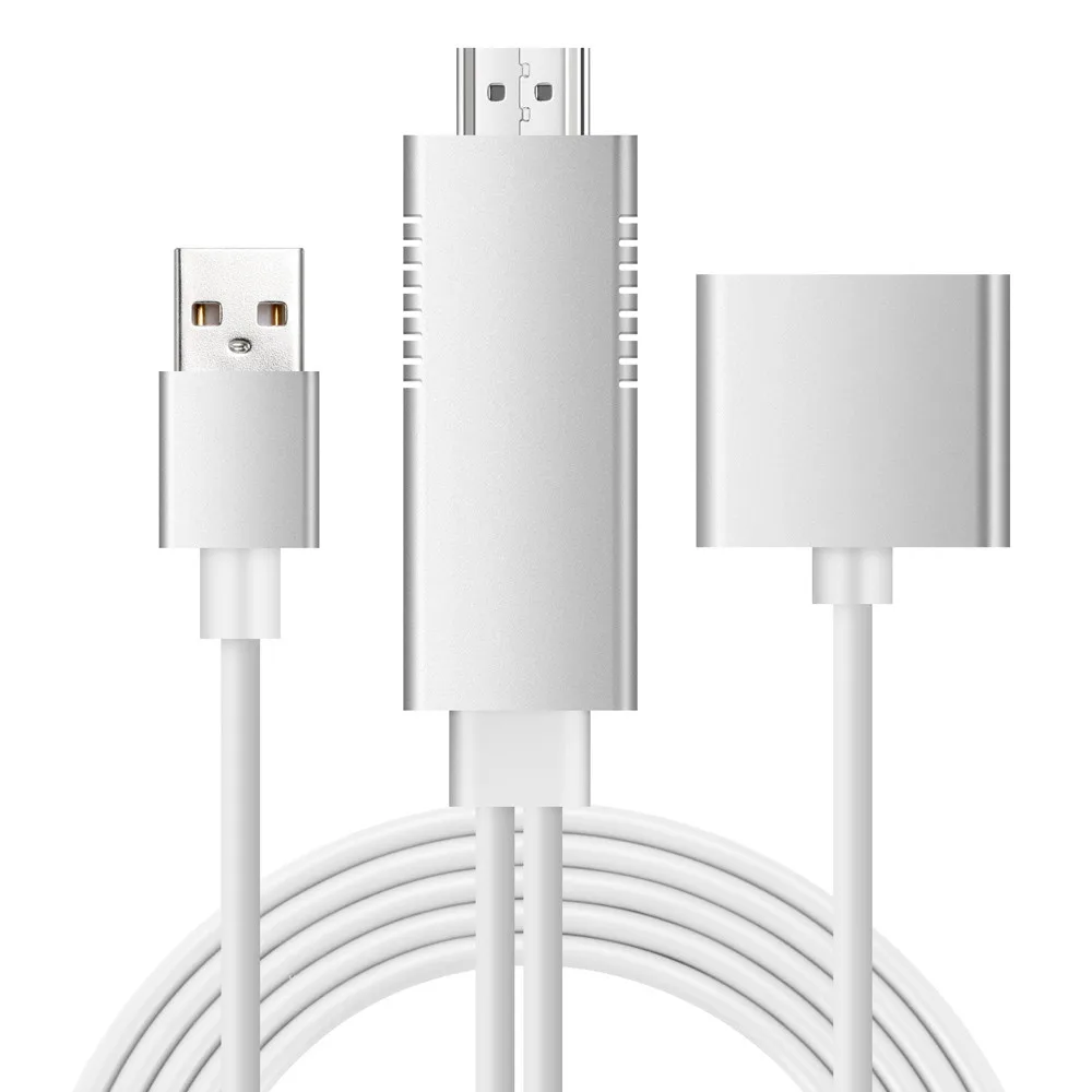 

USPS S9 HDMI With Screen Line Phone HD Video Cable Compatible With For Android/iPhone 2019 NEW drop shipping