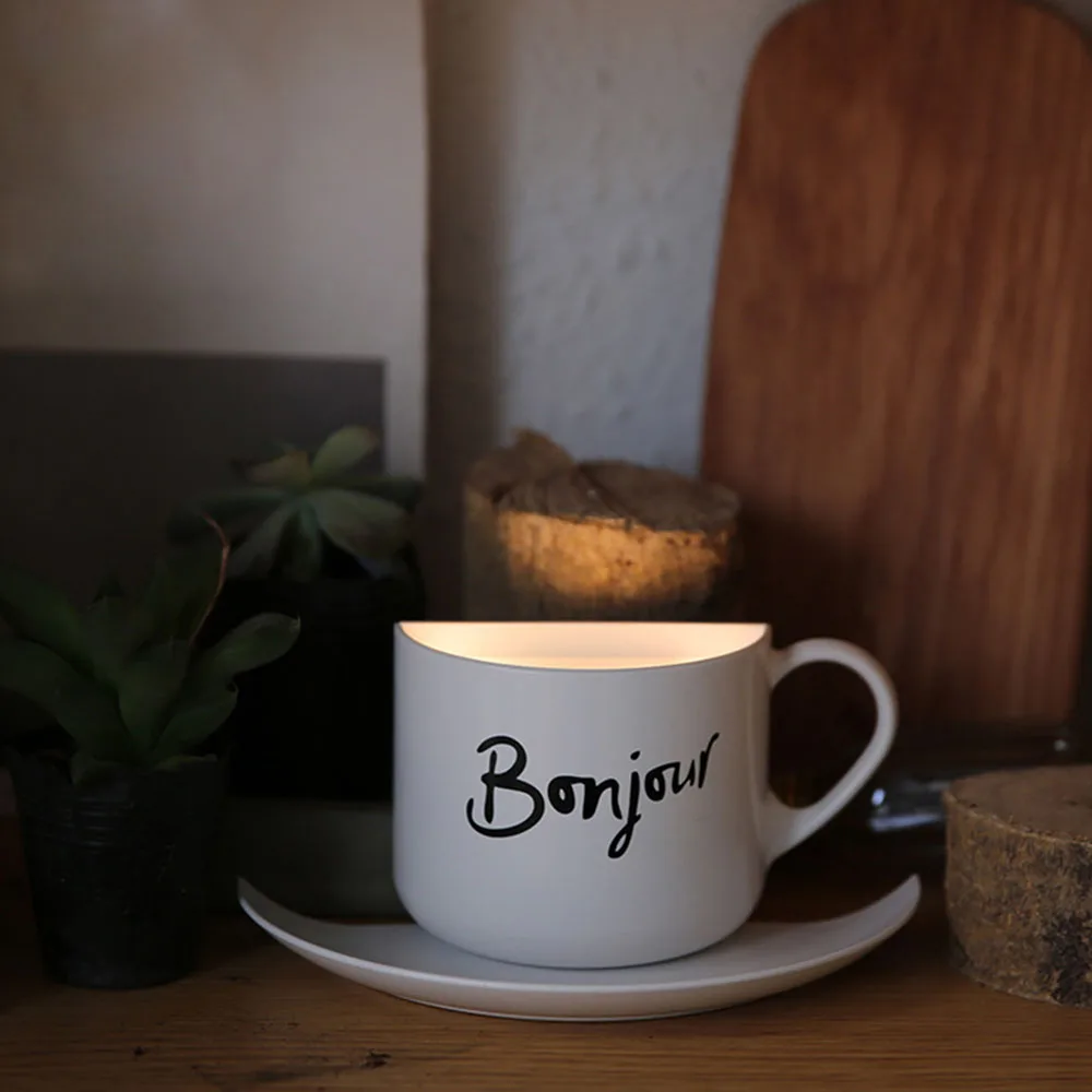 Coffee Cup DIY светодиодный ночник настольная лампа украшение дома USB зарядка