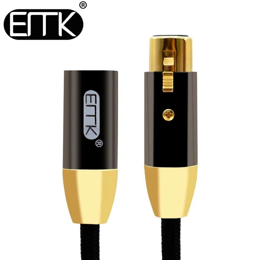 Микрофонный кабель аудио EMK XLR удлинитель Папа мама Aux 10 м 15 для стереоусилителя
