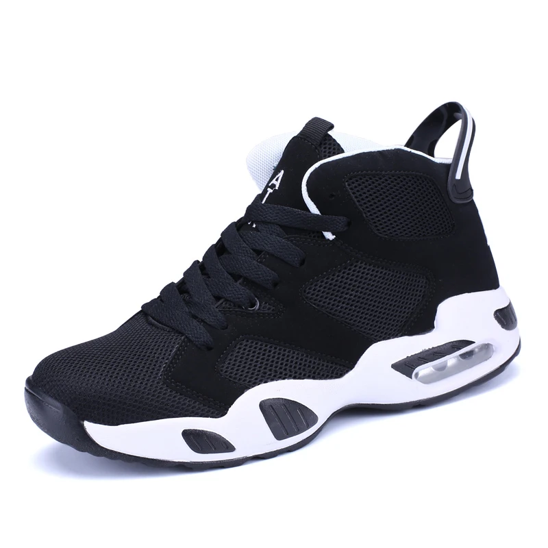 Оригинальные брендовые баскетбольные кроссовки для мужчин, для взрослых, с воздушной амортизацией, тренировочные кроссовки, мужская обувь Jordan Tenis, дышащая обувь Jordan - Цвет: Черный