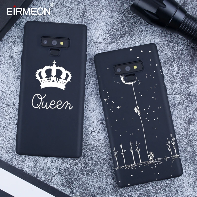 Black Matte Pattern Case For Samsung Galaxy Note 9 A8 A6 Plus 2018 S9 S8 S7 Edge A5 A3 A7 J7 J5 J3 2017 Cool lPhone Covers | Мобильные