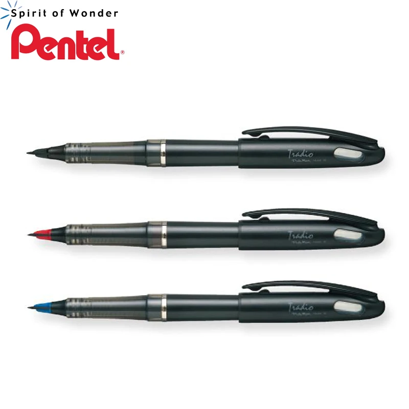 

Original Pentel TRJ50 Advanced Felt Tip 0.4mm 0.7mm Black/Red/Blue For Sketch Cartoons Design