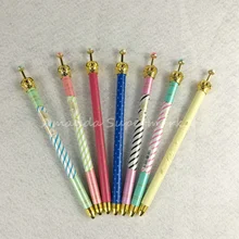 50 шт. прекрасные металлические Корона гелевые черные чернила для Ручки гелевые ручки для студентов канцелярские принадлежности ручка канцелярский школьный офисный принадлежности смешанные цвета