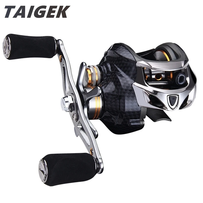 melhor Taigek 19bb carretilha de pesca esquerda pesca em mar perfil baixo pescaria mão direita esquerda carretel da carcaça de isca esquerda direita marca de água salgada da carpa