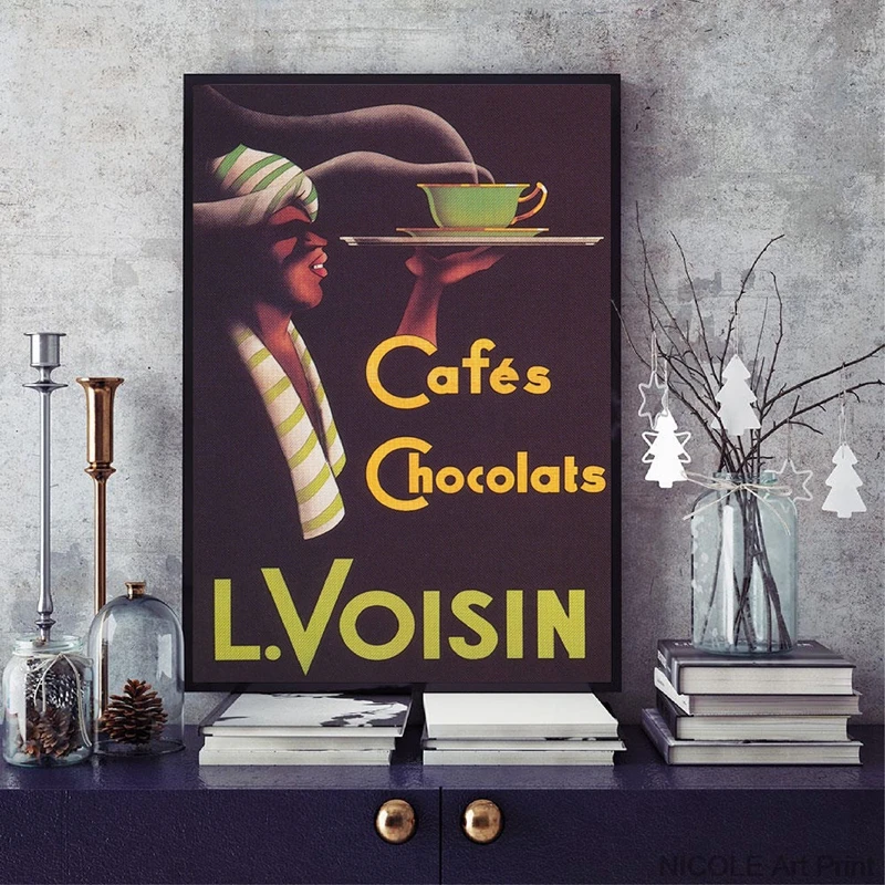 Cafes Chocolats Canvas Art Prints Home Decor