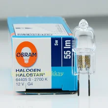 3 шт. OSRAM 64405 S 12 V 5 W G4 галогенная лампа HALOSTAR STARLITE оптический инструмент лампа шарик проекционное оборудование лампа