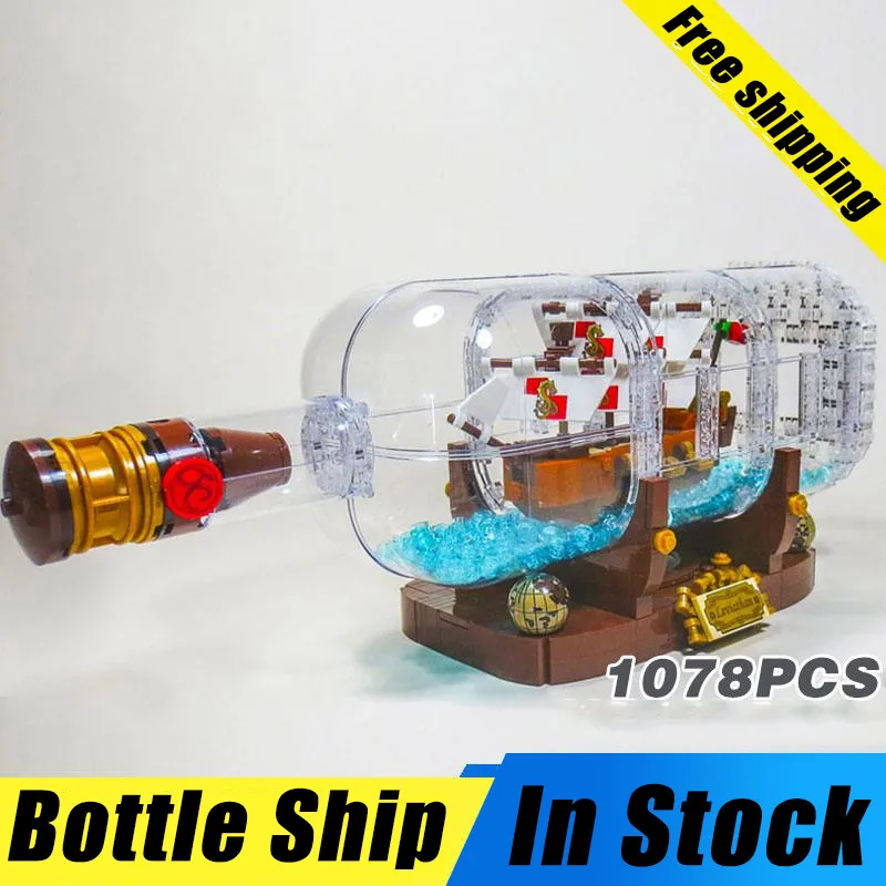 

Creative Pirates of the Caribbean Pirates Series Bottles in the boat Building Blocks Bricks Toy Compatible With Legoings