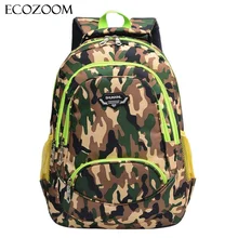 Children Nylon School Bag Student Boy Girl Camouflage Orthopedic SchoolBag Travel Backpack Teenager kids Primary Mochila Bookbag