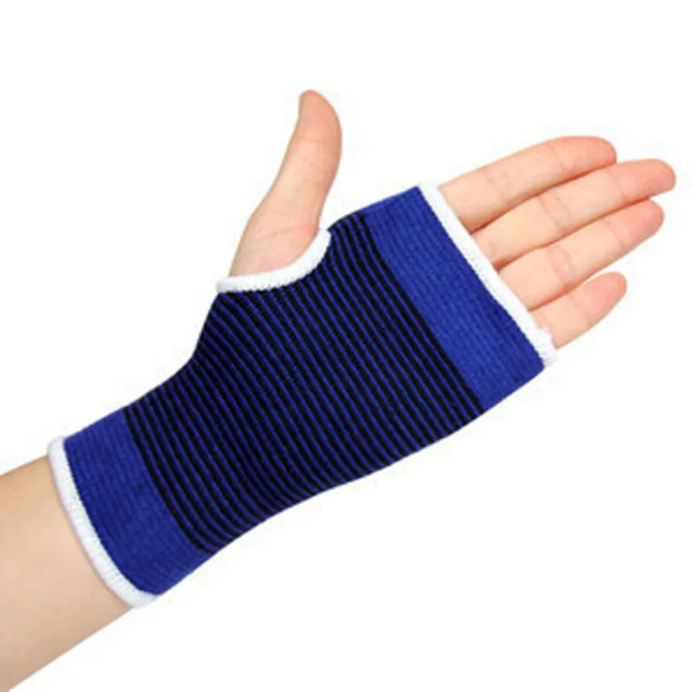 LANBAOSI 1pcs knitting elastic sports safety pad palm wrist guard tennis badminton gym protector