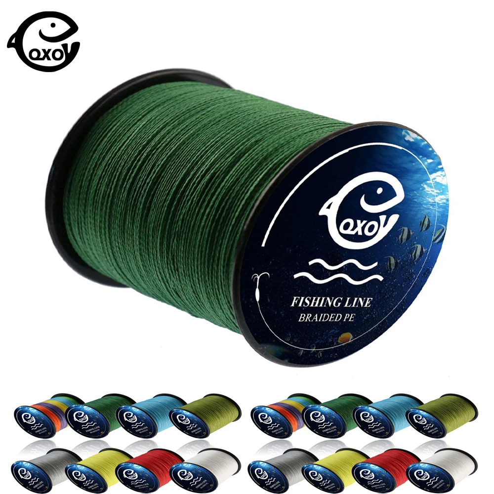 

QXO 4Strand Leash For Fishing Strong Line Braided Wire 300m 500m Materials Fishing Peche PE Multifilament Tippet Goods Hercule