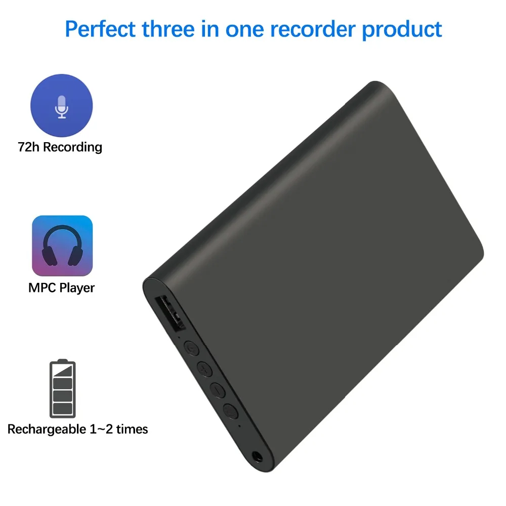 Lgsixe 16GB Digital Voice Recorder with Mobile Power Bank Function Recording without Indicator Flashing Four in One Recorder Lgsixe 16GB Digital Voice Recorder with Mobile Power Bank Function Recording without Indicator Flashing Four in One Recorder