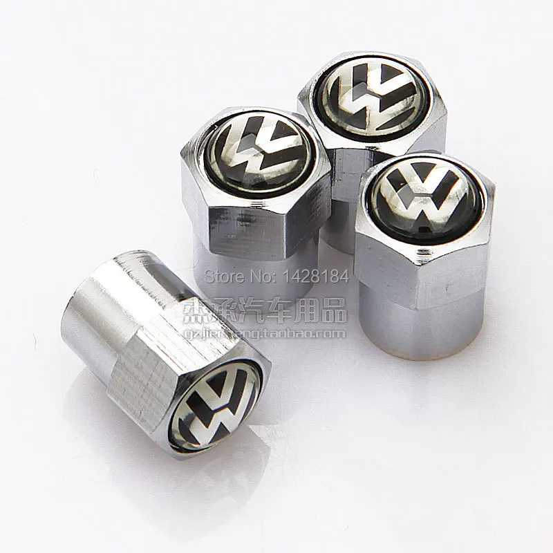 Wholesale Metal Wheel Tire Valve Caps Stem Air For VW VOLKSWAGEN CC R