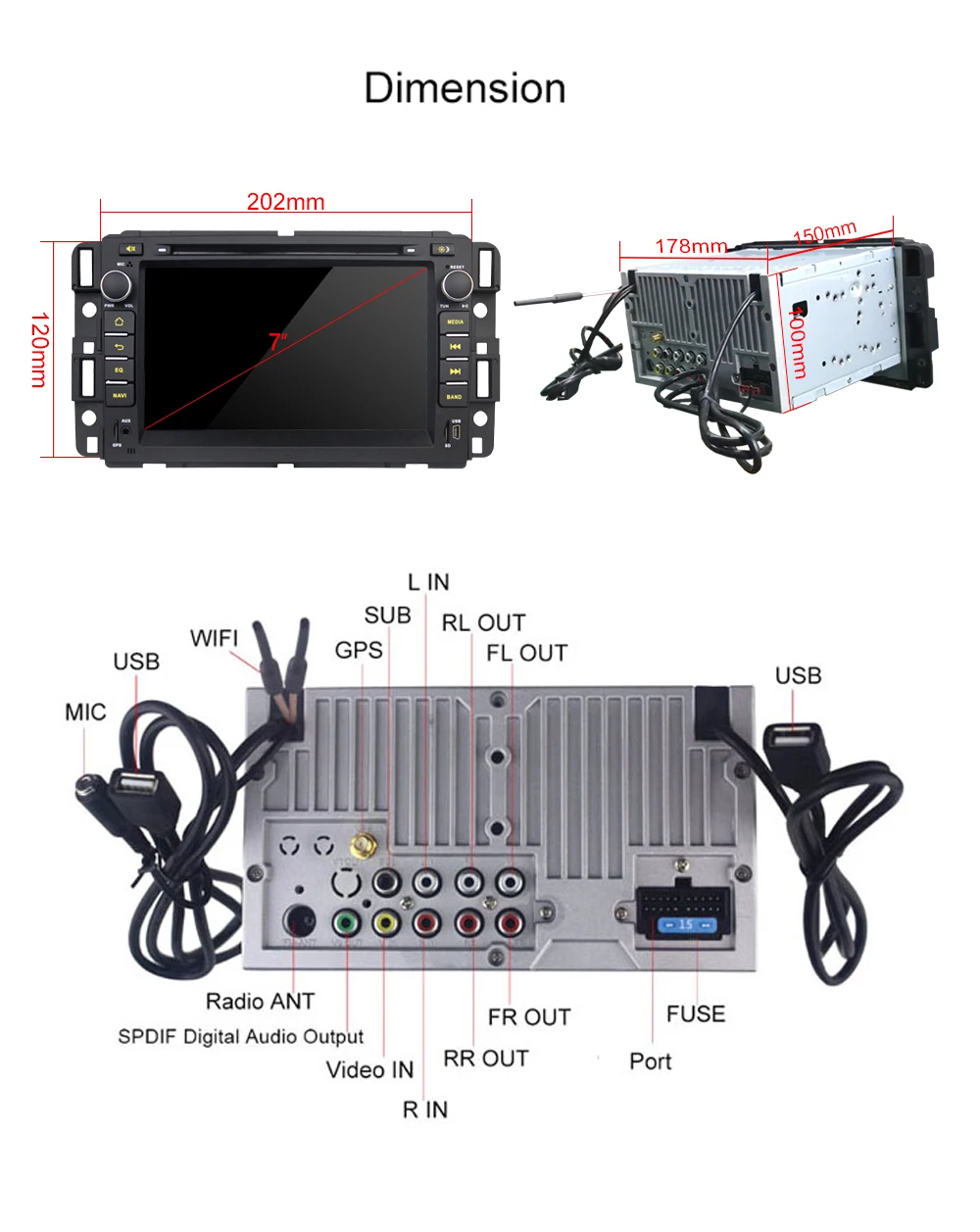 Discount 7" 4+32GB Android 8.1 Car Radio With DVD slot for Chevrolet Traverse Tahoe Suburban GMC gps Android car multimedia player DSP 9