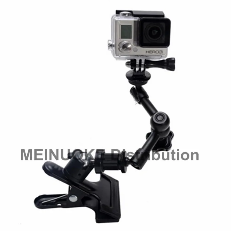 Gopro Action Camera DSLR Hot Shoe Mount / Jaw Flex Clamp Magic Arm With