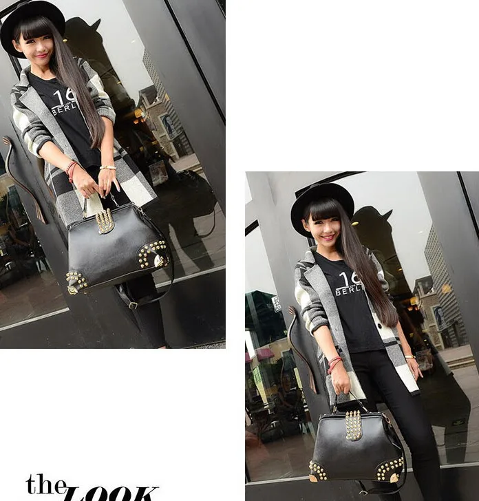 women fashhion rivet bag2
