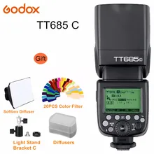 Godox TT685C софтбокса Speedlite Flash светильник с E-TTL II для цифровой однообъективной зеркальной камеры Canon EOS 5D Mark III 5D 6D 7D 60D 50D 650D 600D 550D 1100D DSLR Камера