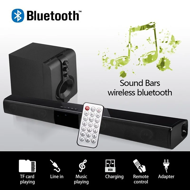 BS 28B беспроводной Bluetooth Саундбар динамик домашний кинотеатр Саундбар+ пульт дистанционного управления