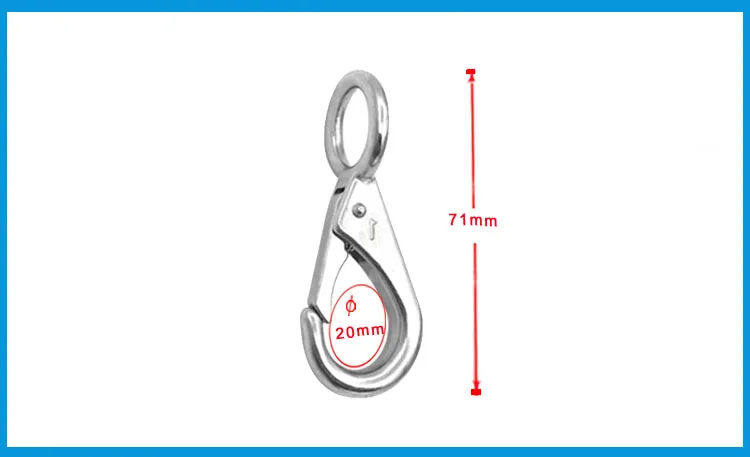 Морской класс, нержавеющая сталь 316, жесткая, фиксированная, пружинный зажим для глаз, карабин, судовое оборудование, аксессуары для лодок