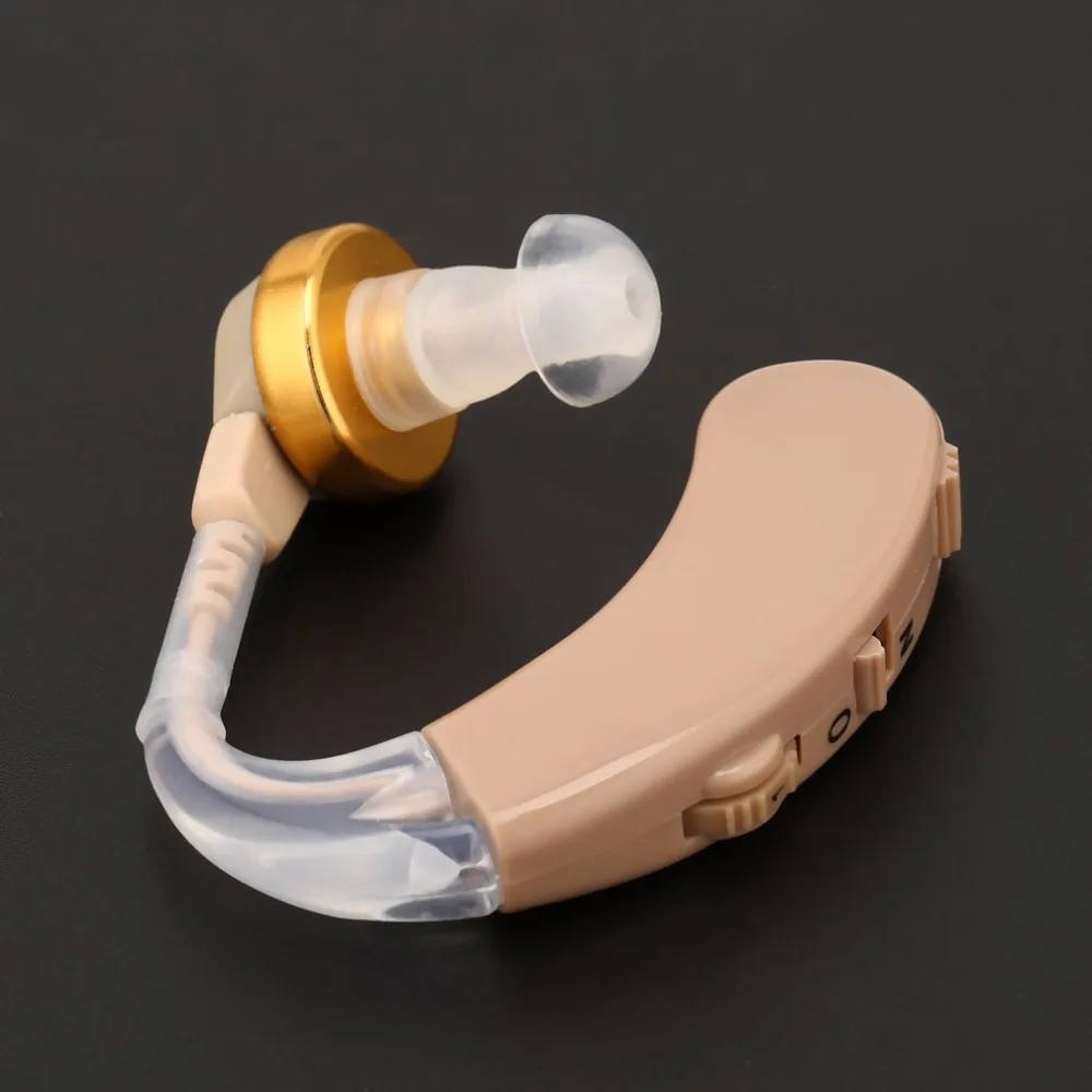 Small Hearing Aid Sound Voice Amplifier Ear Hearing Aids Kit Adjustable Behind Ear Sound Enhancer Ear Care For the elderly deaf