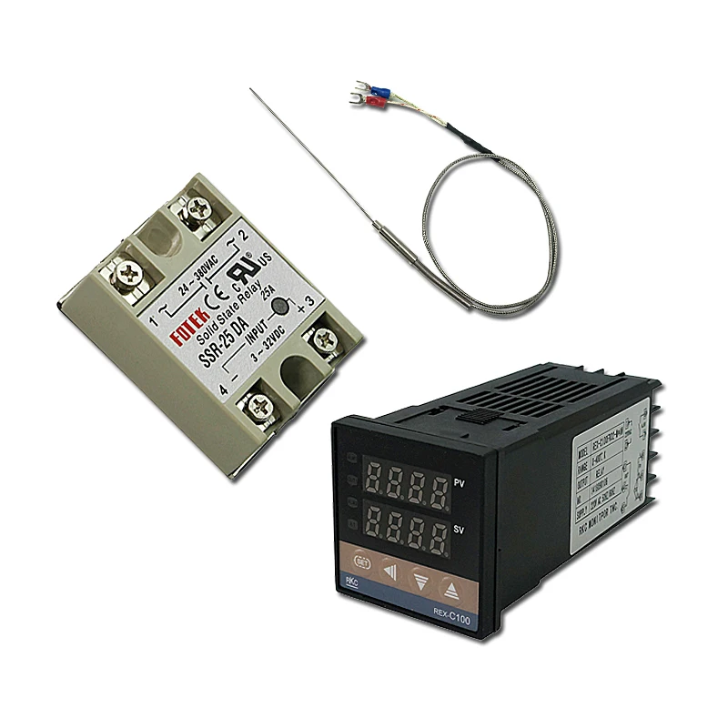 

BGA tools Digital Temperature Controller Thermostat REX-C100 Max 40A SSR Relay + K Thermocouple Probe