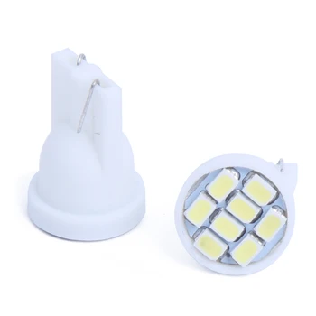 

20 T10 W5W 168 194 Bright White 8 SMD LED Side Wedge Light Bulb Lamp