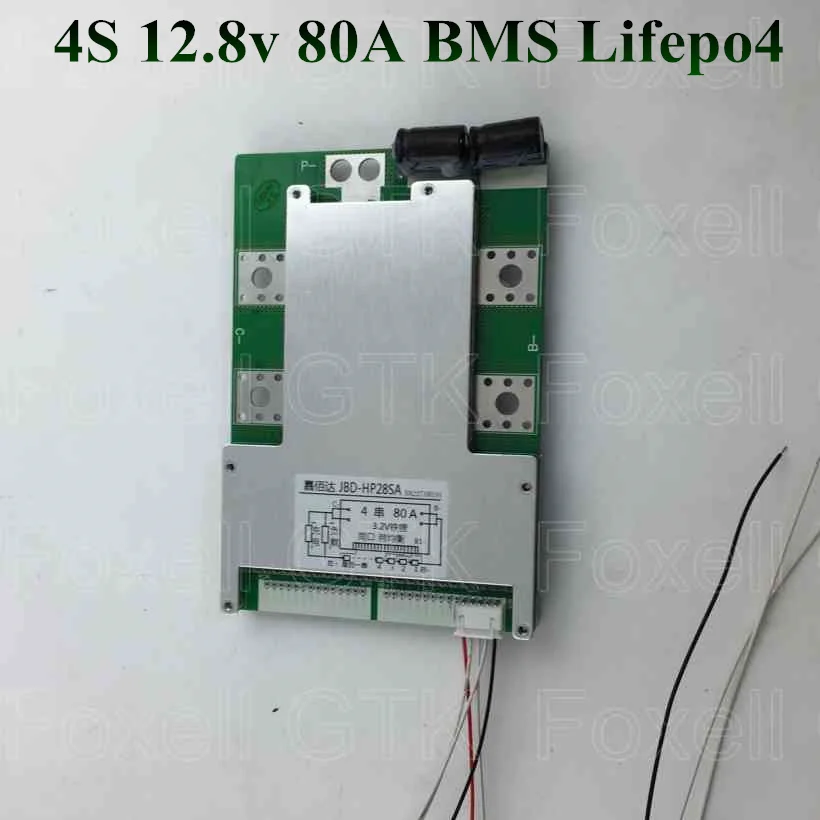 

12.8v lifepo4 4S BMS 14.6V 80A 100A High Discharge battery BMS 12v bms controller for boat engine power EV motor RV outboard car