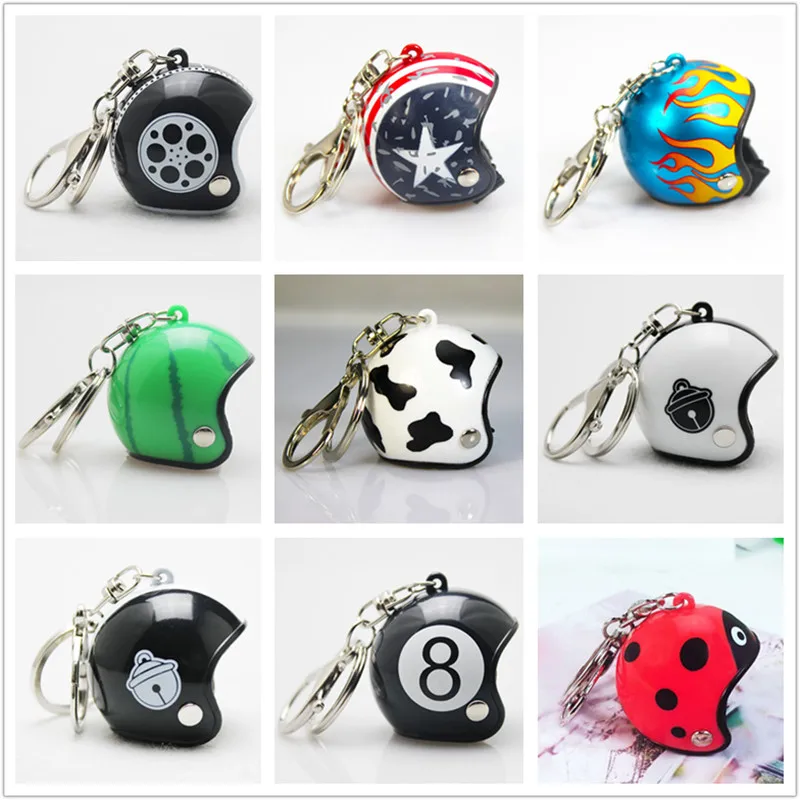 

1:6 Scale 12" Action Figure Model Head Carved Motorcycle Helmet Keychain Car Pendant Keyring GPD8880