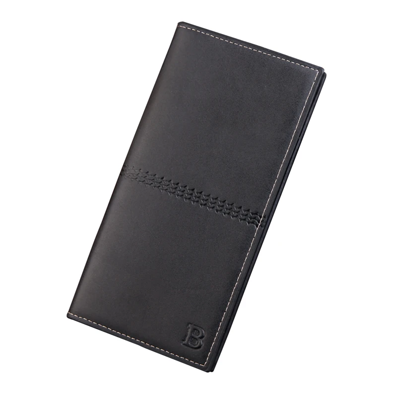 

Men Wallets Hot Men's Leather Long Type Bifold Closure Money Slim Wallet Luxury Brand Hot Selling High Quality Purse