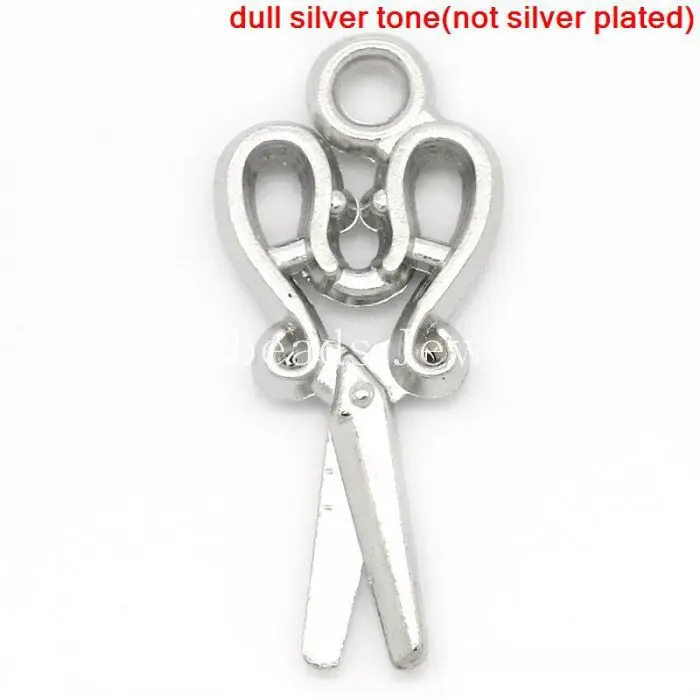 Charm Pendants Scissors Silver Tone 27mm x 12mm(1 1/8&quotx 4/8&quot) 50PCs (B29386) | Украшения и аксессуары