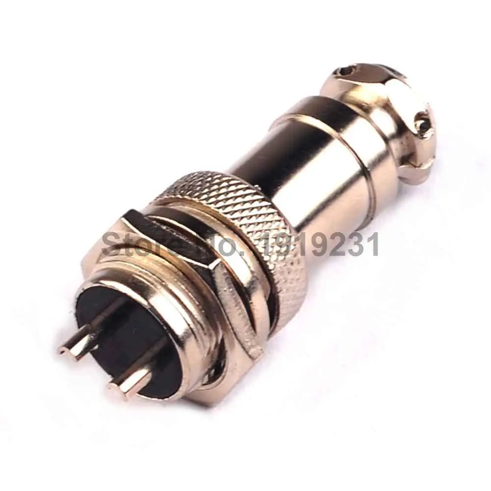 

10Pair=20Pcs GX16 GX16-2 2P 2Pin 16mm Male&Female Wire Panel Connector plug Circular Aviation Connector Socket Plug