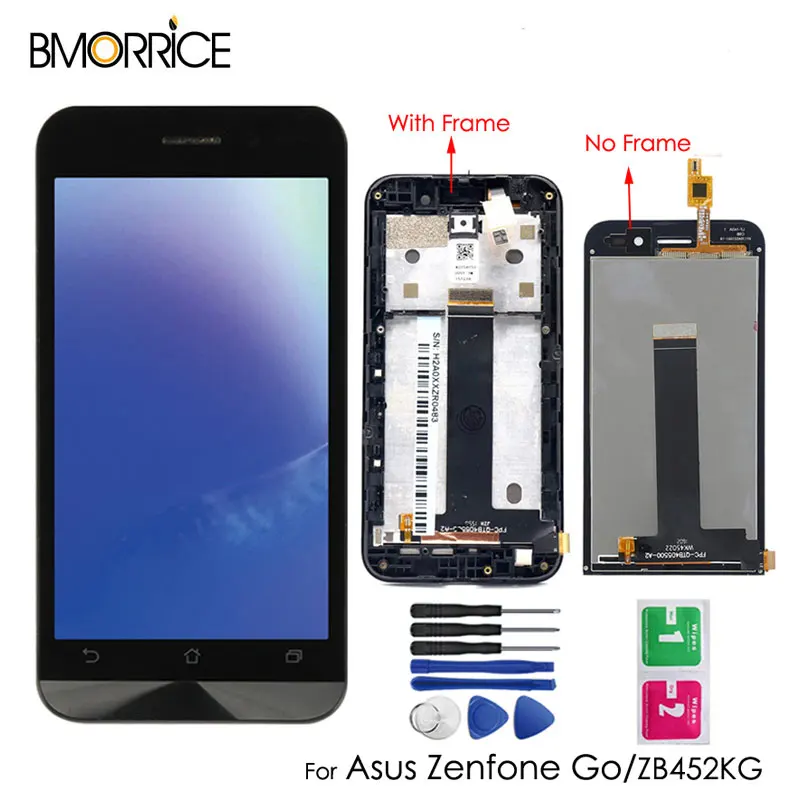 Для Asus Zenfone GO ZB452KG X014D полный оригинальный ЖК-дисплей сенсорный экран стекло