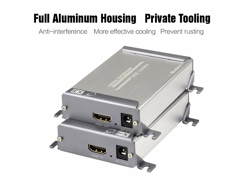 HSV560 KVM HDMI Extender One Pair Over Cat Cable Support USB Keyboard And Mouse Transmit Up to 60-80m KVM Extender 1080P full HD (5)