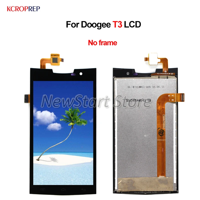

For Doogee T3 LCD Display Touch Screen Digitizer Assembly No Frame 4.7" 100% Tested For Doogee T3 lcd Replacement Accessory
