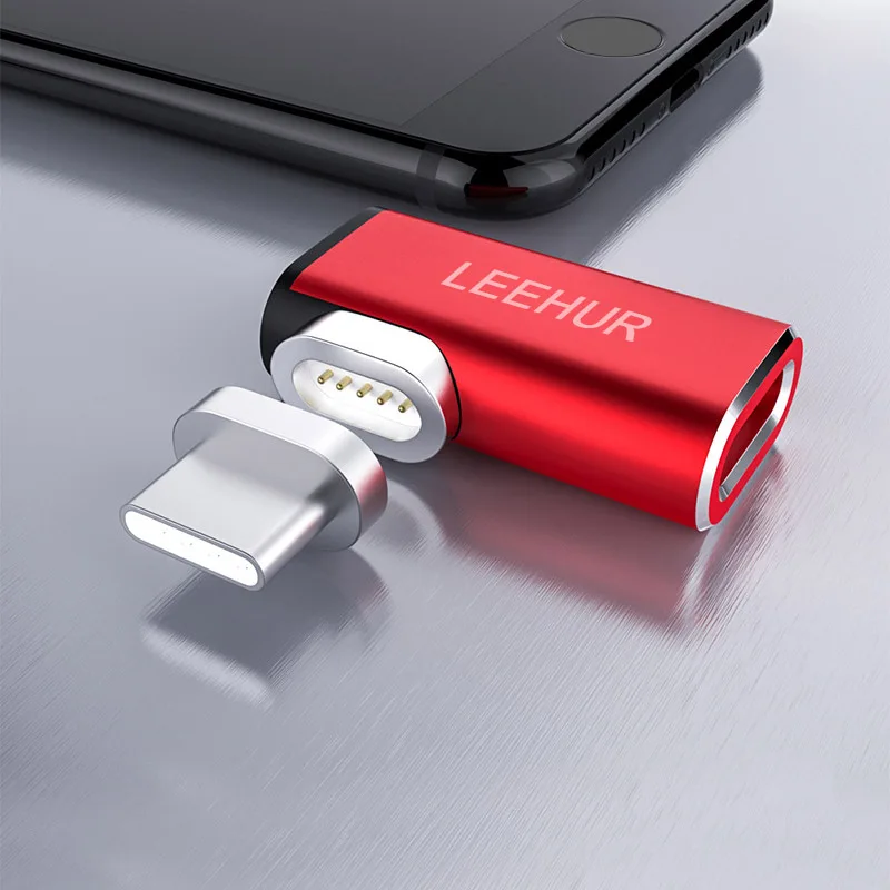 87 Вт Мини Магнитный USB C адаптер для Macbook Pro samsung быстрой зарядки локоть Магнит usb Тип C разъем адаптера USB адаптеры