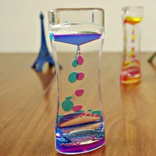 Лидер продаж креативные двухцветные плавающие жидкие масляные акриловые песочные часы жидкие визуальные движения Пузырьковые песочные часы таймер домашний стол Декор