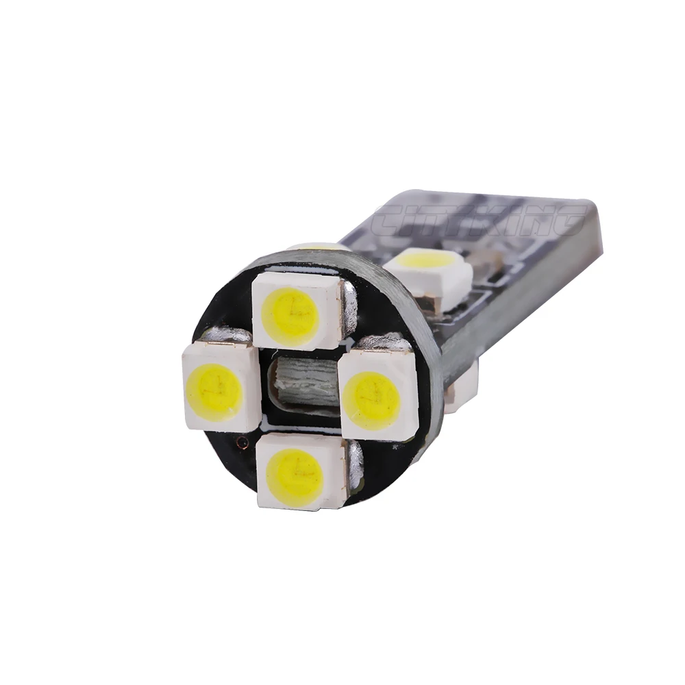 500 шт./лот canbus T10 светодиодный canbus w5w 8SMD 1210 светодиодный Canbus 194 168 W5W T10 8SMD Светодиодный лампа для интерьера, белый цвет